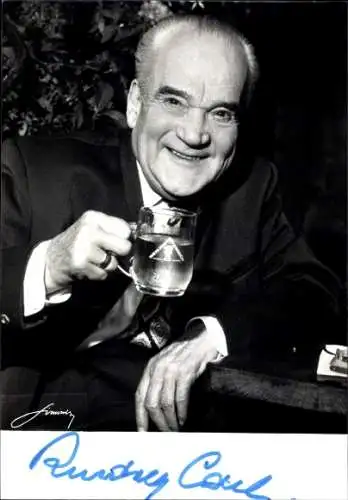 Foto Sänger Rudolf Carl, Portrait, Autogramm