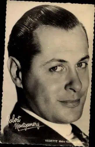 Ak Schauspieler Robert Montgomery, Portrait