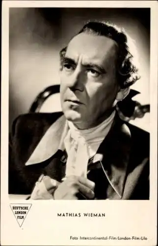 Ak Schauspieler Mathias Wieman, Portrait, Deutsche London Film, Eine Liebesgeschichte