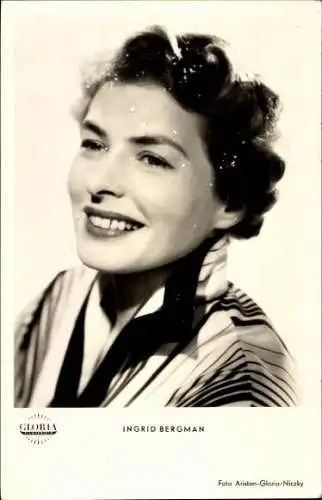 Ak Schauspielerin Ingrid Bergman, Portrait, Film Angst