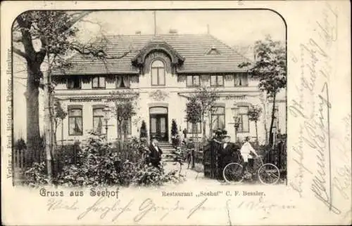 Ak Hamburg Wandsbek Bramfeld, Restaurant Seehof