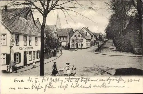 Ak Soest in Westfalen, Grandweger Tor