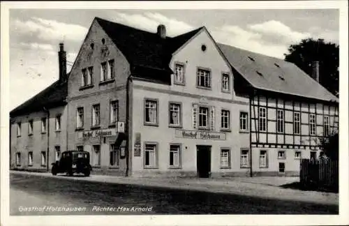 Ak Schweikershain Erlau in Sachsen, Gasthof Holzhausen
