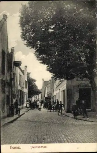 Ak Esens in Ostfriesland, Steinstraße