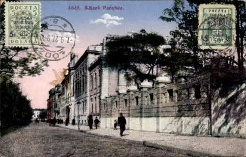 Ak Lodz Lodsch Polen, B. Bank Panstwa