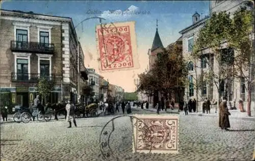 Ak Lublin Polen, Straßenpartie