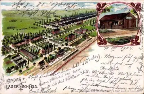 Litho Lagerlechfeld Graben Schwaben, Truppenübungsplatz Lager Lechfeld