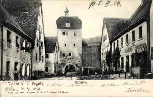 Ak Velden an der Pegnitz Mittelfranken, Mühltor, Handlung
