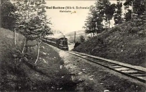 Ak Buckow in der Märkischen Schweiz, Kleinbahn