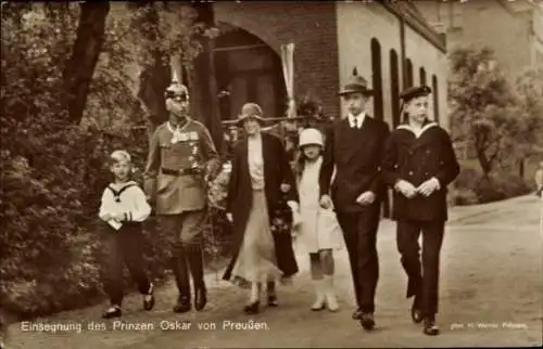 Ak Einsegnung des Prinzen Oskar von Preußen, Familie