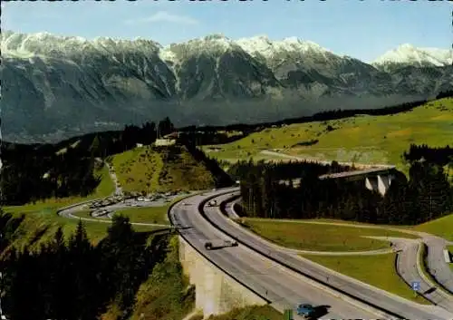 Ak Tirol, Brennerautobahn, Nordkette, Parkplatz, Europabrücke