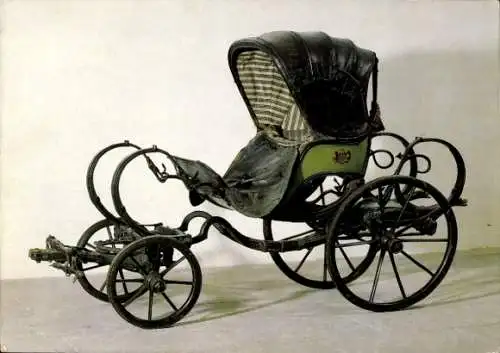 Ak Marstallmuseum, Schloss Nymphenburg, Kleine Kutsche für Kinder