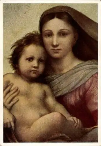 Künstler Ak Raffael, Sixtinische Madonna