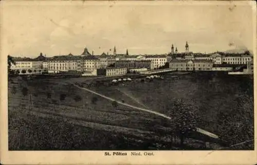 Ak Sankt Pölten in Niederösterreich, Panorama