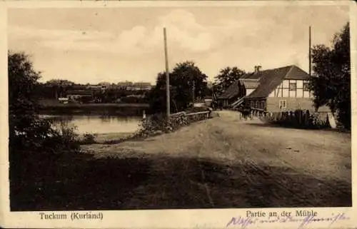 Ak Tukums Tuckum Lettland, Partie an der Mühle, Kurland
