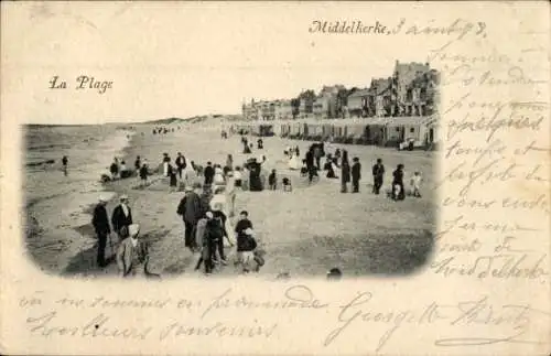 Ak Middelkerke Westflandern, Strand