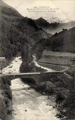 Ak Pierrefitte Nestalas Hautes Pyrénées, Le Pont de la Reine Hortense