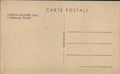 Ak Lons le Saunier Jura, Etablissement Thermal
