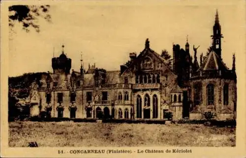 Ak Concarneau Finistère, Chateau de Keriolet