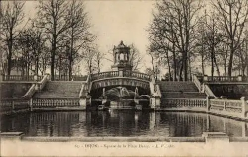 Ak Dijon Côte d'Or, Square de la Place Darcy