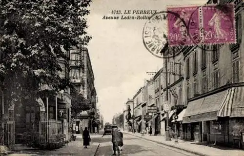 Ak Le Perreux sur Marne Val de Marne, Avenue Ledru Rollin