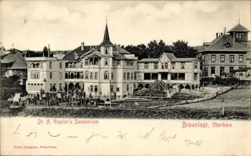 Ak Braunlage im Oberharz, Dr. A. Vogelers Sanatorium