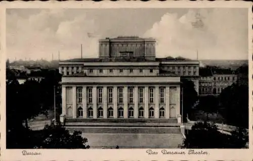 Ak Dessau in Sachsen Anhalt, Dessauer Theater