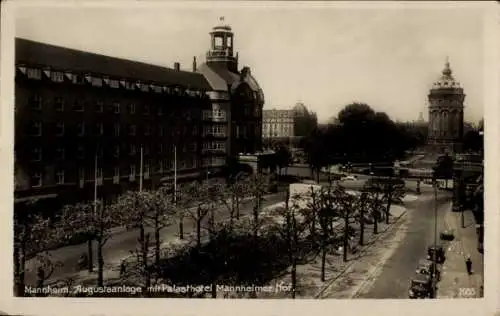 Ak Mannheim in Baden, Augustaanlage, Palasthotel Mannheimer Hof