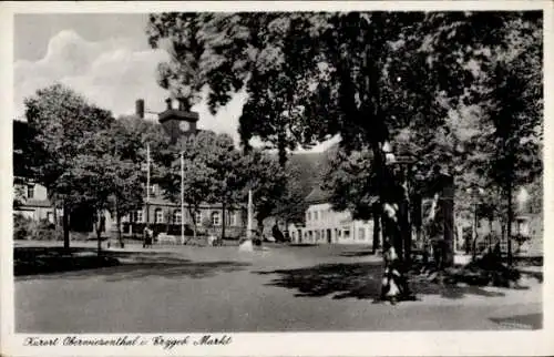 Ak Oberwiesenthal im Erzgebirge, Kurort, Markt