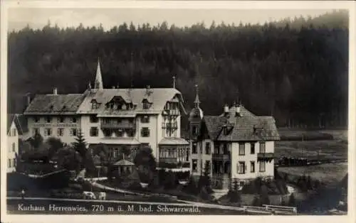 Ak Herrenwies Forbach im Schwarzwald Baden, Kurhaus