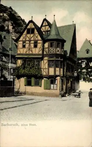Ak Bacharach am Rhein, Altes Haus