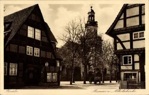 Ak Rinteln an der Weser, Museum und Nikolaikirche