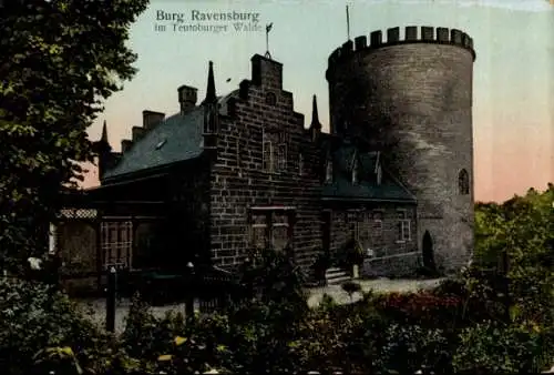 Ak Borgholzhausen in Westfalen, Burg Ravensberg, Ravensburg, Teutoburger Wald