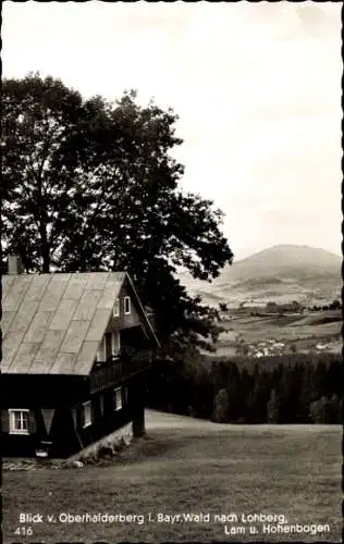 Ak Lohberg im Bayerischen Wald, Panorama, Blick vom Oberhalderberg, Lam, Hohenbogen