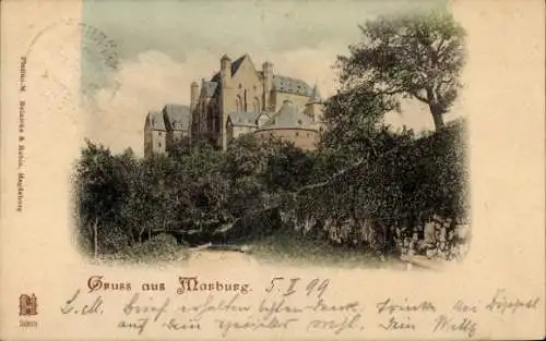 Ak Marburg an der Lahn, Schloss