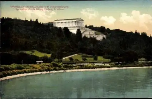 Ak Donaustauf in der Oberpfalz, Walhalla bei Regensburg