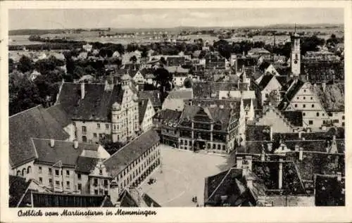 Ak Memmingen in Schwaben, Panorama, Ostblick vom Martinsturm