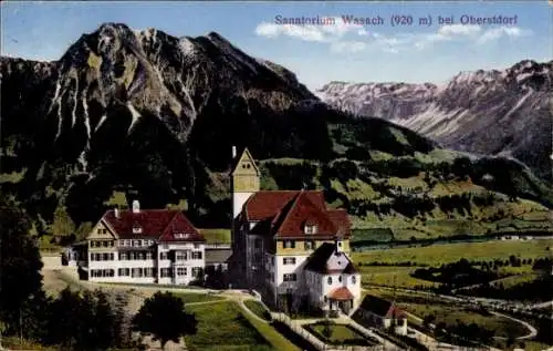 Ak Wasach Oberstdorf im Oberallgäu, Sanatorium