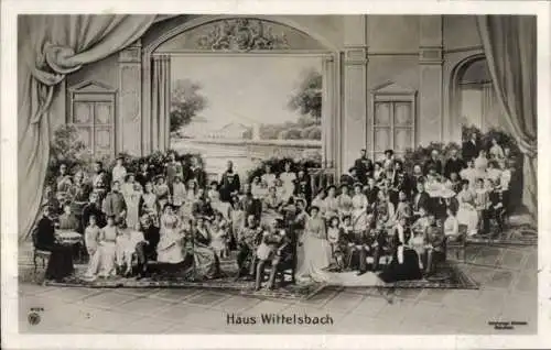 Ak Haus Wittelsbach, Gruppenaufnahme, König Ludwig III von Bayern, Prinzregent Luitpold von Bayern