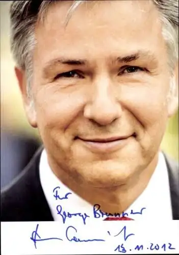 Ak Politiker Klaus Wowereit, Bürgermeister von Berlin, Autogramm
