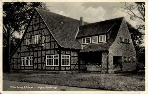 Ak Rotenburg an der Wümme, Jugendherberge, Fachwerkhaus