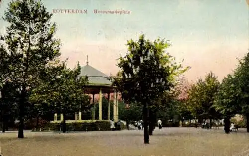 Ak Rotterdam Südholland Niederlande, Heemradsplein