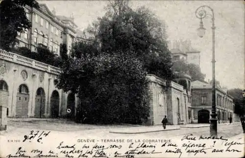 Ak Genf Genf Schweiz, Terrasse de la Corraterie