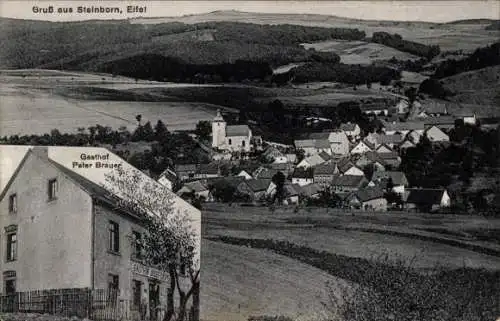 Ak Steinborn in der Eifel, Gesamtansicht, Gasthof