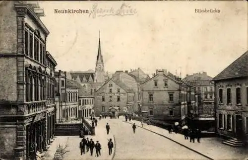 Ak Neunkirchen im Saarland, Bliesbrücke