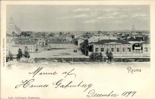 Ak Rauma Finnland, Gesamtansicht