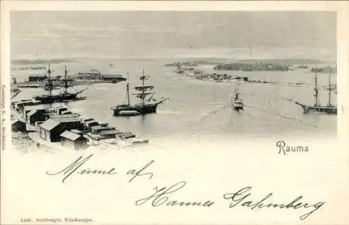 Ak Rauma Finnland, Gesamtansicht