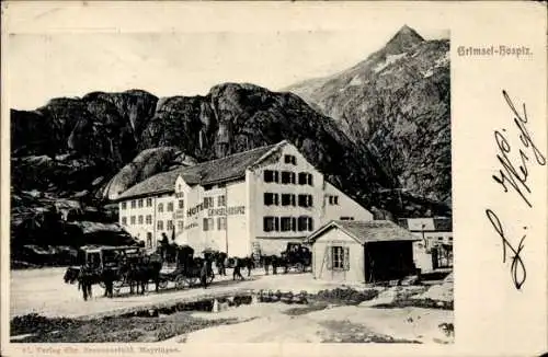 Ak Kanton Bern Schweiz, Hotel Grimsel Hospiz