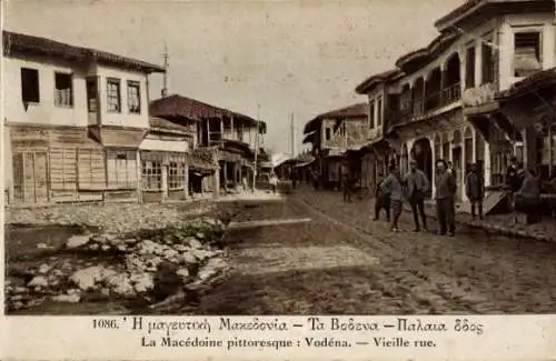 Ak Vodena Mazedonien, Alte Straße