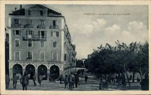 Ak Korfu Griechenland, Promenade